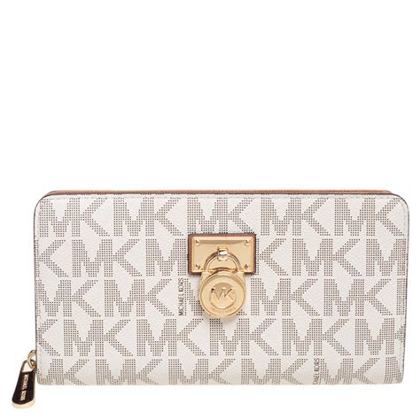 michael kors hamilton zip around wallet|michael kors wristlet wallet outlet.